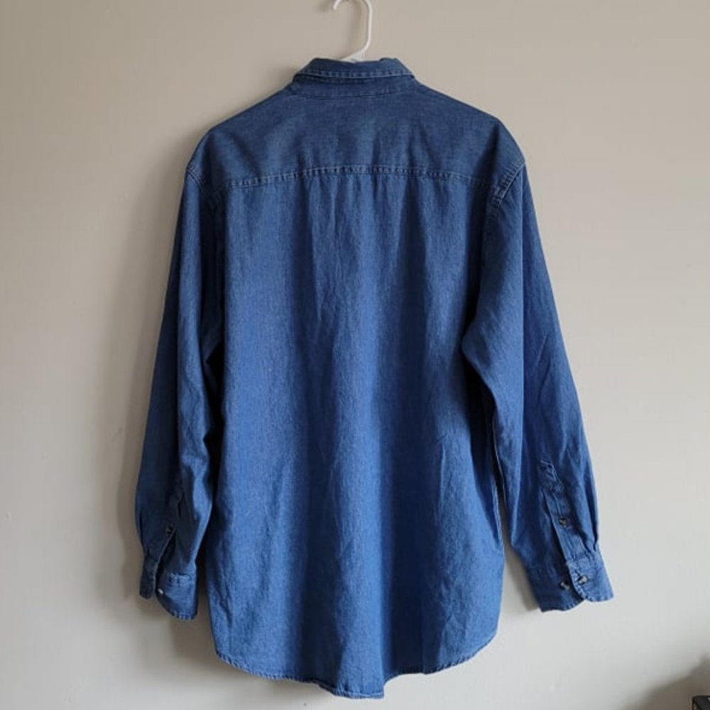 Long Sleeve Denim Shirt - Picture 6 of 8